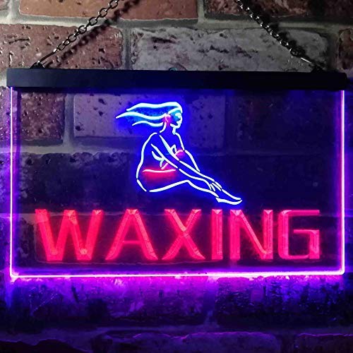 Beauty Salon Waxing Dual LED Neon Light Sign